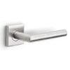 Deurklink BASICS LBII-19BSQR53 op geveerd rozet mat rvs
