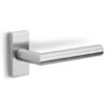 Deurklink BASICS LBII-19Q32G op rechthoekig rozet mat rvs