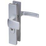 Nemef veiligheidsbeslag PC55 langschild knopkruk 3415-II met kerntrek beveiliging SKG3 aluminium F1