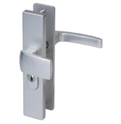 Nemef veiligheidsbeslag PC55 langschild knopkruk 3415-II met kerntrek beveiliging SKG3 aluminium F1