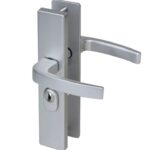 Nemef veiligheidsbeslag PC55 langschild krukkruk 3417-II met kerntrek beveiliging SKG3 aluminium F1