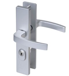 Nemef veiligheidsbeslag PC72 langschild krukkruk 3417-II met kerntrek beveiliging SKG3 aluminium F1