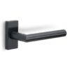 Deurklink BASICS LBII-19Q32G op rechthoekig rozet PVD gunmetal