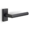 Deurklink BASICS LBII-19Q32G op rechthoekig rozet mat zwart