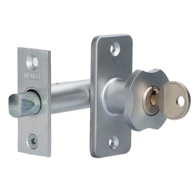 Nemef insteekgrendel afsluitbaar 26024-50 mm aluminium F1