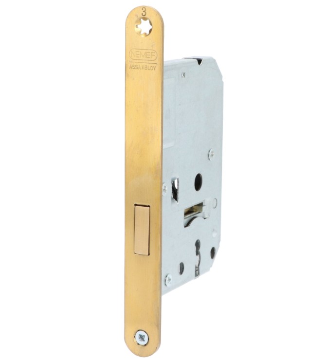 Nemef kastslot 12565 met messing voorplaat