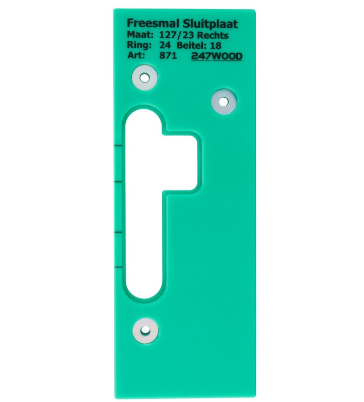 247WOOD Freesmal sluitplaat 127x23 rechts