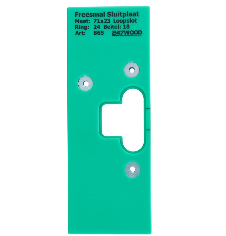 247WOOD Freesmal sluitplaat 71x23
