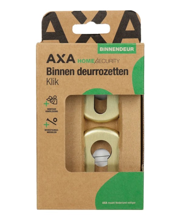 AXA rozet profielcilindergat aluminium goud