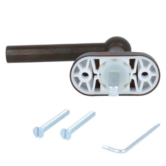 Raamkruk L draai kiep, ijzer geroest