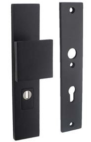 SKG3 Veiligheidsbeslag rechthoekig greep/kruk 72 RVS/Mat Zwart