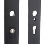 SKG3 Veiligheidsbeslag rechthoekig PC55 Met kerntrekbeveiliging RVS/Mat Zwart