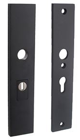 SKG3 Veiligheidsbeslag rechthoekig PC55 Met kerntrekbeveiliging RVS/Mat Zwart