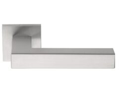 Deurkruk SQUARE LSQIII-G op rozet Mat RVS