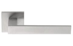 Gatdeel Rechts Deurkruk SQUARE LSQII op rozet Mat RVS