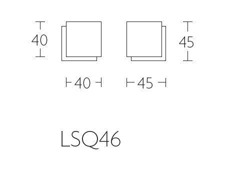 Deurstop SQUARE LSQ46 mat rvs - Afbeelding 2