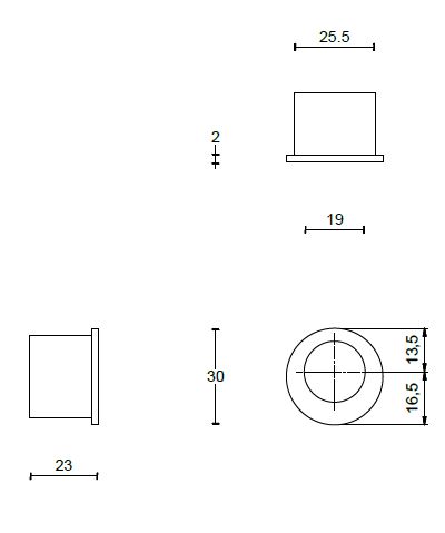 Schuifdeurkom BASICS LB29 mat zwart - Afbeelding 2