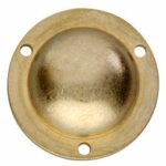 Intersteel afdekplaatje tbv bout voordeurknop messing getrommeld