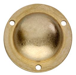 Intersteel afdekplaatje tbv bout voordeurknop messing getrommeld