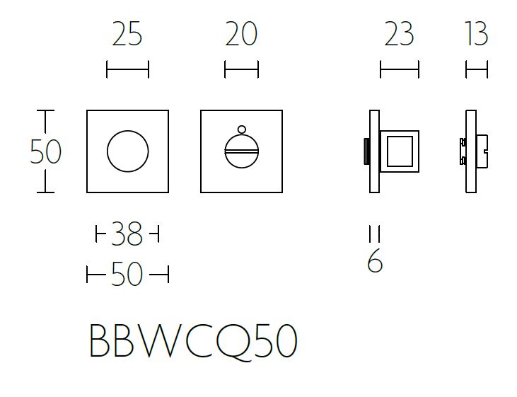 Toiletgarnituur TENSE BBWCQ50 mat rvs - Afbeelding 2