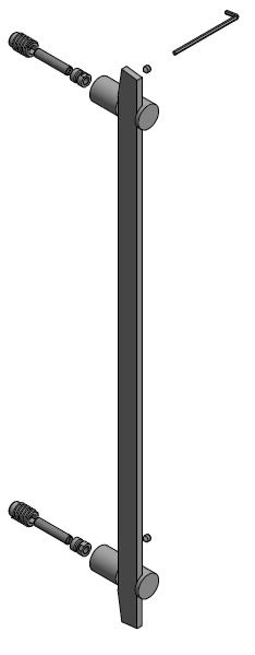 Deurgreep TENSE BB500 NP 500 mm mat rvs - Afbeelding 2