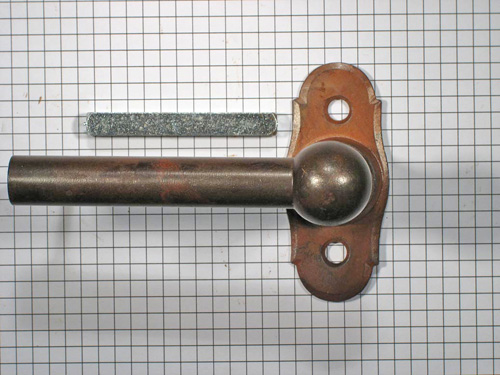 Raamkruk L, ijzer geroest