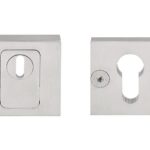 SQUARE LSQVEIL-C-KT SKG3 Veiligheid-rozet vierkant + kerntrekbeveiliging Mat RVS