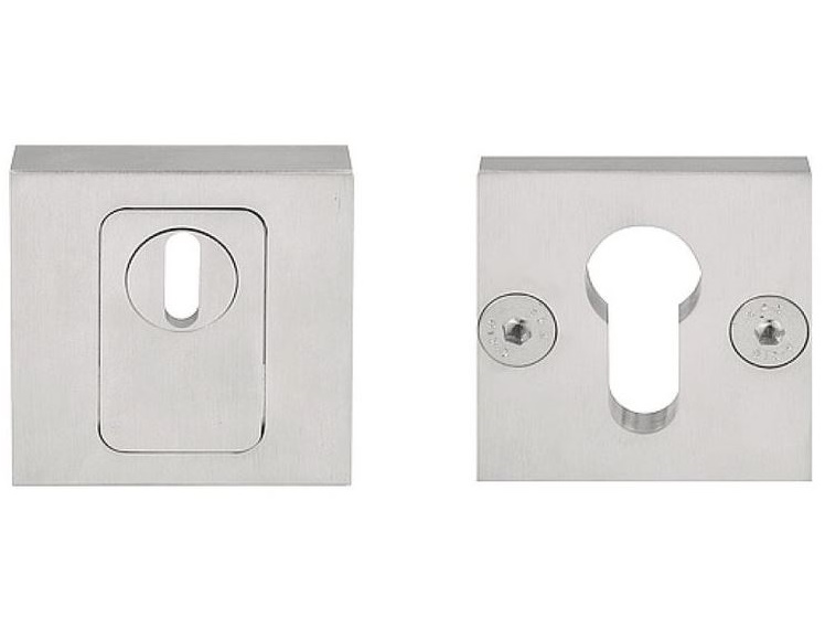 SQUARE LSQVEIL-C-KT SKG3 Veiligheid-rozet vierkant + kerntrekbeveiliging Mat RVS