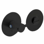 WC-sluiting 8 mm Renovatie Zelfklevend Rond Plat 55x2 mm RVS Zwart