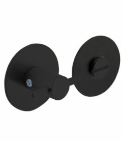 WC-sluiting 8 mm Renovatie Zelfklevend Rond Plat 55x2 mm RVS Zwart