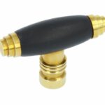 Meubelknop Timeless 1934M Messing Ongelakt/ebbenhout