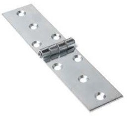 Klepscharnier blank verzinkt 20x80 mm