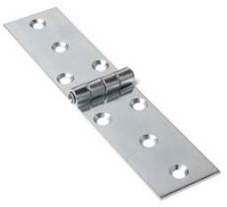 Klepscharnier blank verzinkt 20x80 mm