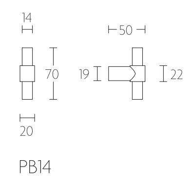 Meubelknop PIET BOON 70 mm mat wit - Afbeelding 2