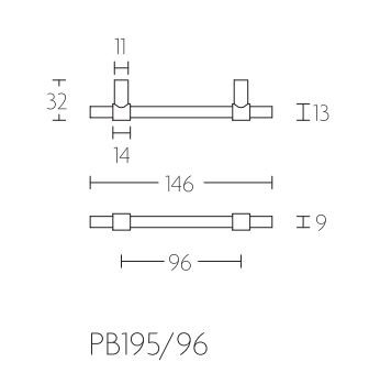 Meubelgreep PIET BOON 96 mm Mat Wit
