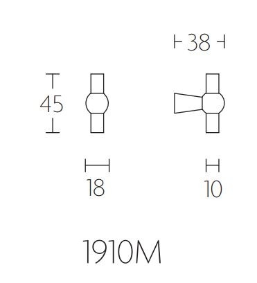 Meubelknop TIMELESS 1910M nikkel mat 45 mm - Afbeelding 2