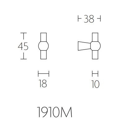 Meubelknop TIMELESS 1910M messing ongelakt 45 mm - Afbeelding 2