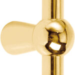 Meubelknop Timeless 1910M Messing Ongelakt 45 mm