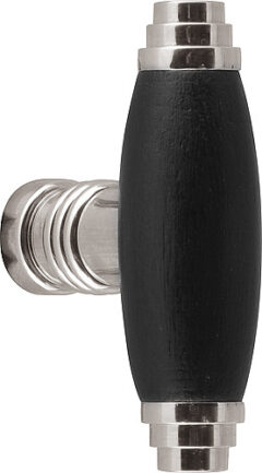 Meubelknop Timeless 1934M Glans Nikkel/ebbenhout