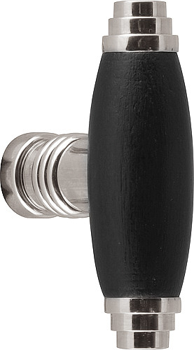 Meubelknop Timeless 1934M Glans Nikkel/ebbenhout