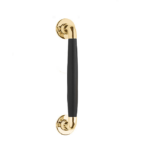 Deurgreep Timeless MG1932B Messing Ongelakt/Ebbenhout