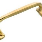 Handgreep Haags model 120 mm messing gepolijst