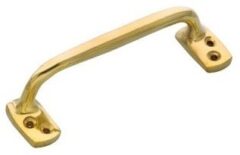 Handgreep Haags model 120 mm messing gepolijst