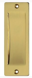 Schuifdeurkom 120x40mm messing gelakt