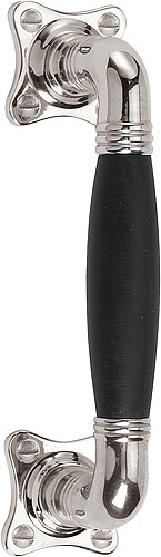 Deurgreep Timeless MG1934C Glans Nikkel/Ebbenhout