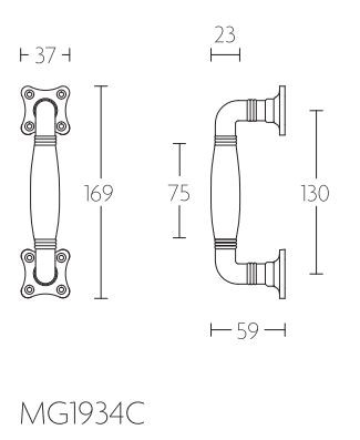 Deurgreep TIMELESS MG1934C mat nikkel/ebbenhout - Afbeelding 2