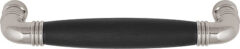 Meubelgreep Timeless MG1934-128 Mat Nikkel/Ebbenhout 128 mm