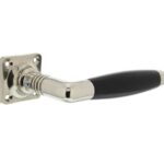 Intersteel deurklink Ton basic met rozet 38x38x6mm nikkel/zwart