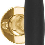 Deurkruk Timeless 1932TMRR38 Messing Ongelakt/Ebbenhout