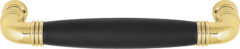 Meubelgreep Timeless MG1934-128 Messing Ongelakt/Ebbenhout 128 mm